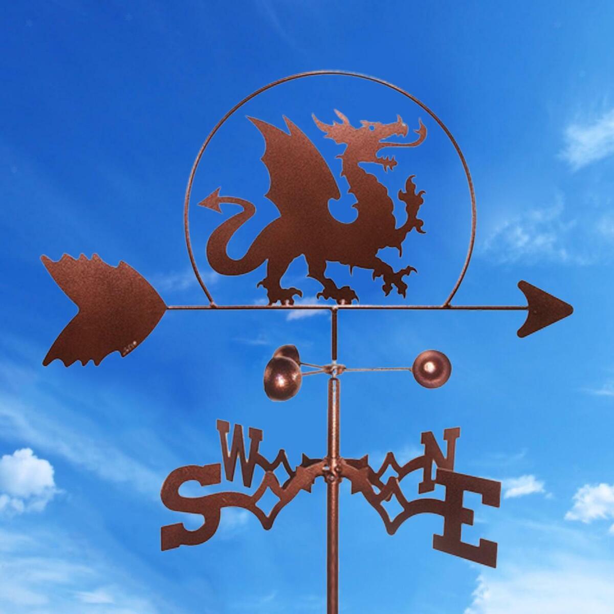Iron Dragon Weathervane Weather Vane Outdoor Roof Farm Decor 79cm
