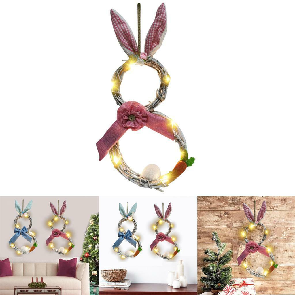 2x Handmade Easter Wreath Front  Wreath Window Garland Decor
