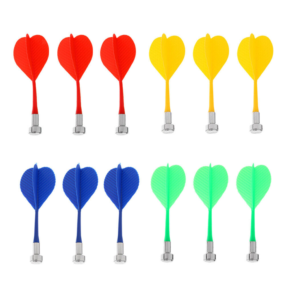 12Pcs Mix  Magnetic Darts Safety Replacement Darts Party