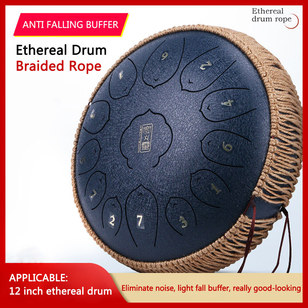 Steel Tongue Drum Braided Rope Handpan Woven Rope for 12 inch Ethereal Drum