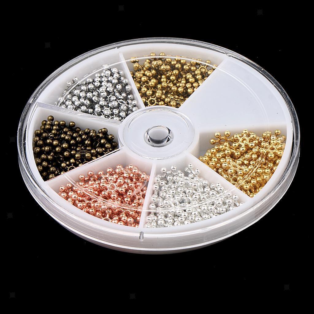264pcs Snowflake Flower Charms Loose Beads for DIY Craft Jewelry Making