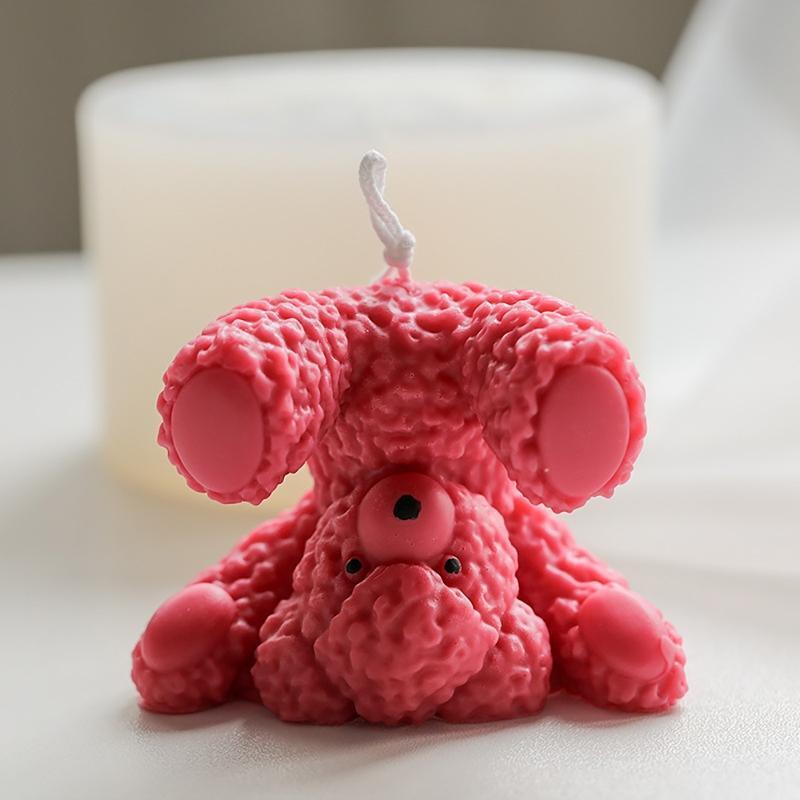 Silicone Handstand Bear Mold Candle Soap Plaster Crafts Handmade Making Mould