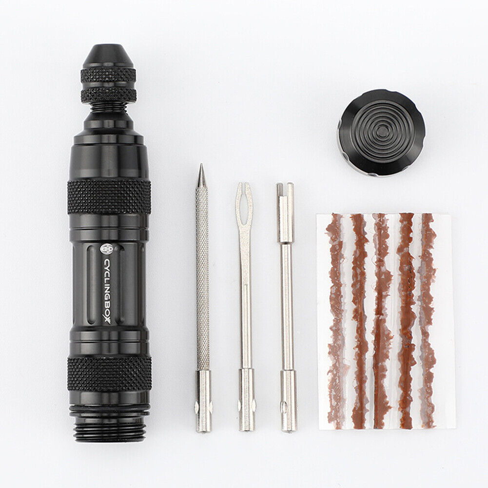 Bicycle Tire Repair Tools Rubber Strip MTB Bike Tyre Maintain Kits (Black)
