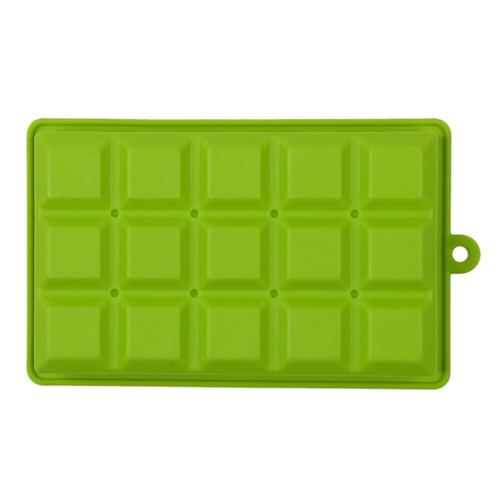 DIY Creative Big Ice Cube Mold Square Shape Silicone Ice Tray Green