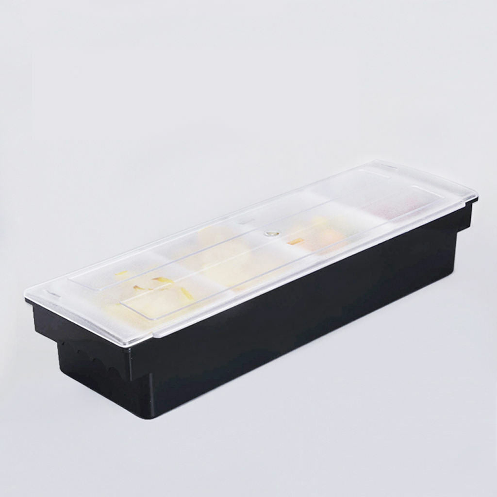 Large Condiment Server Organizer on Ice with Containers and Lid  Serving Bar