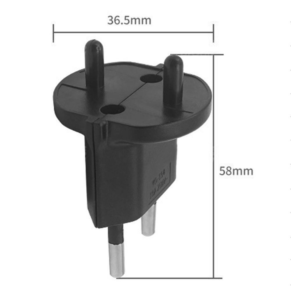 YUADON YD-154 EU 4.0mm to KR 4.8mm Plug Power Adapter Plug Charger Adaptor