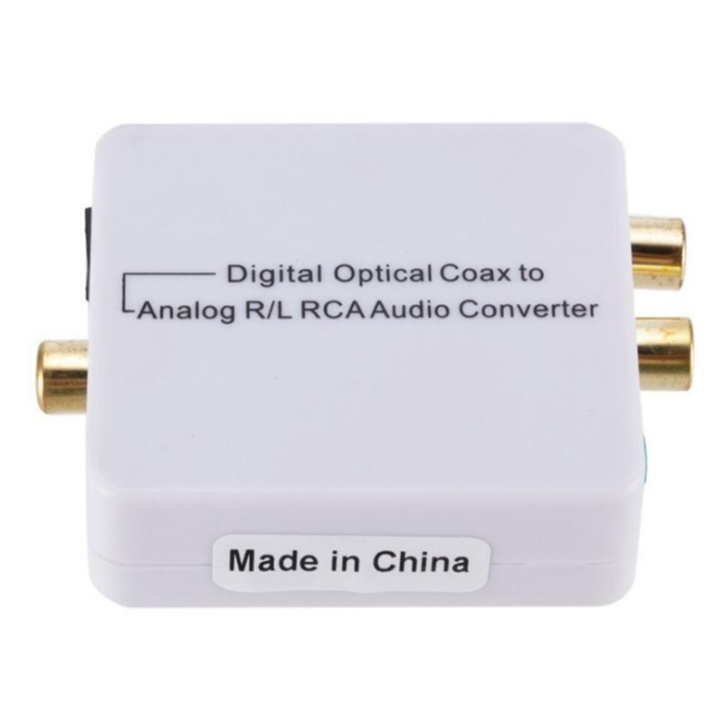 3.5 Mm Coaxial Converter Digital Optical Coax To Analog R/L RCA Audio Converter
