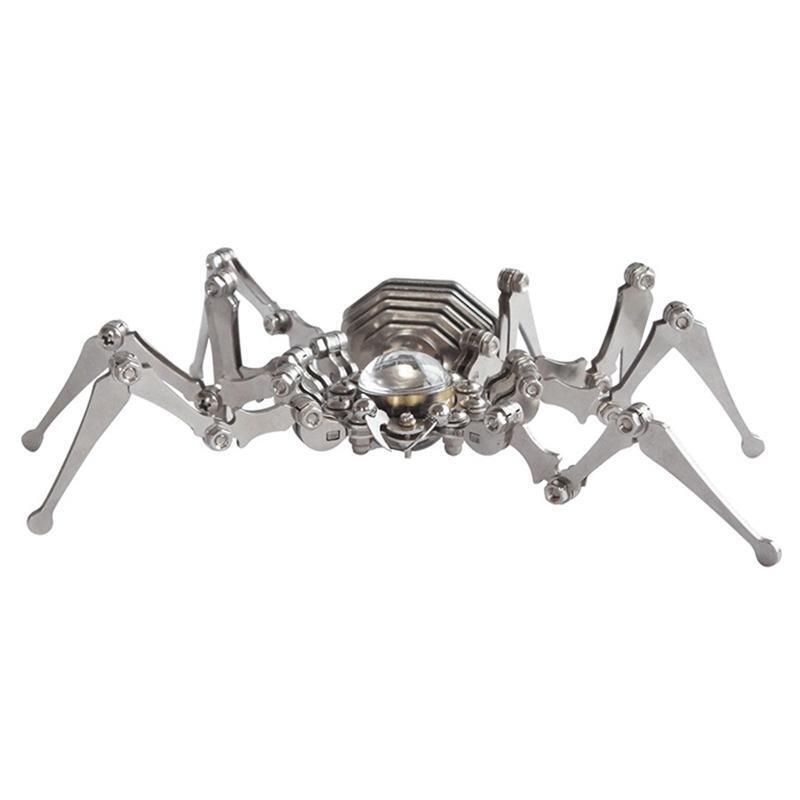 Foldable Hand and Foot Punk Spider Clock Creative Metal Crafts Ornament