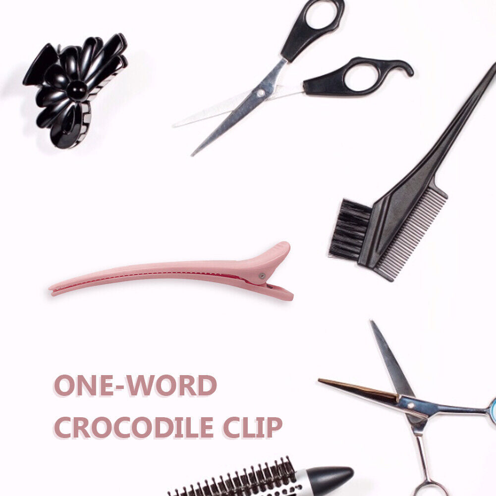 2pcs Plastic Hair Duckbill Clip Perm Dyeing Hairdressing Pin Alligator Clip