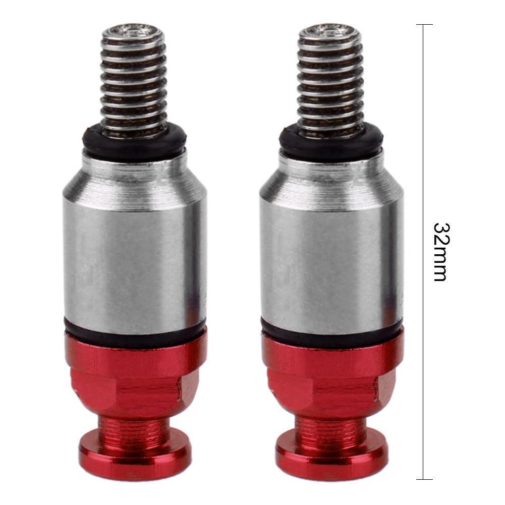 1 Pair M5x0.8mm Fork Air Bleeder Valves for Motocross Dirt Bike (Red)