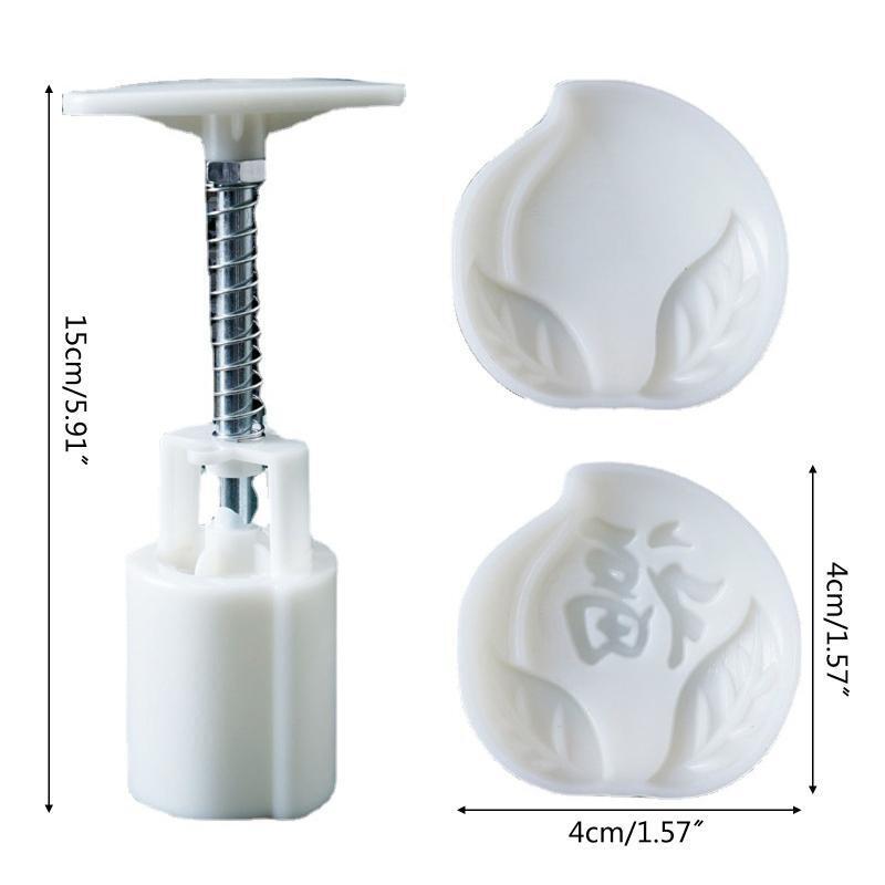 30g Mooncake Stamps Hand Pressure Gadgets Plastic Material Baking Accessories