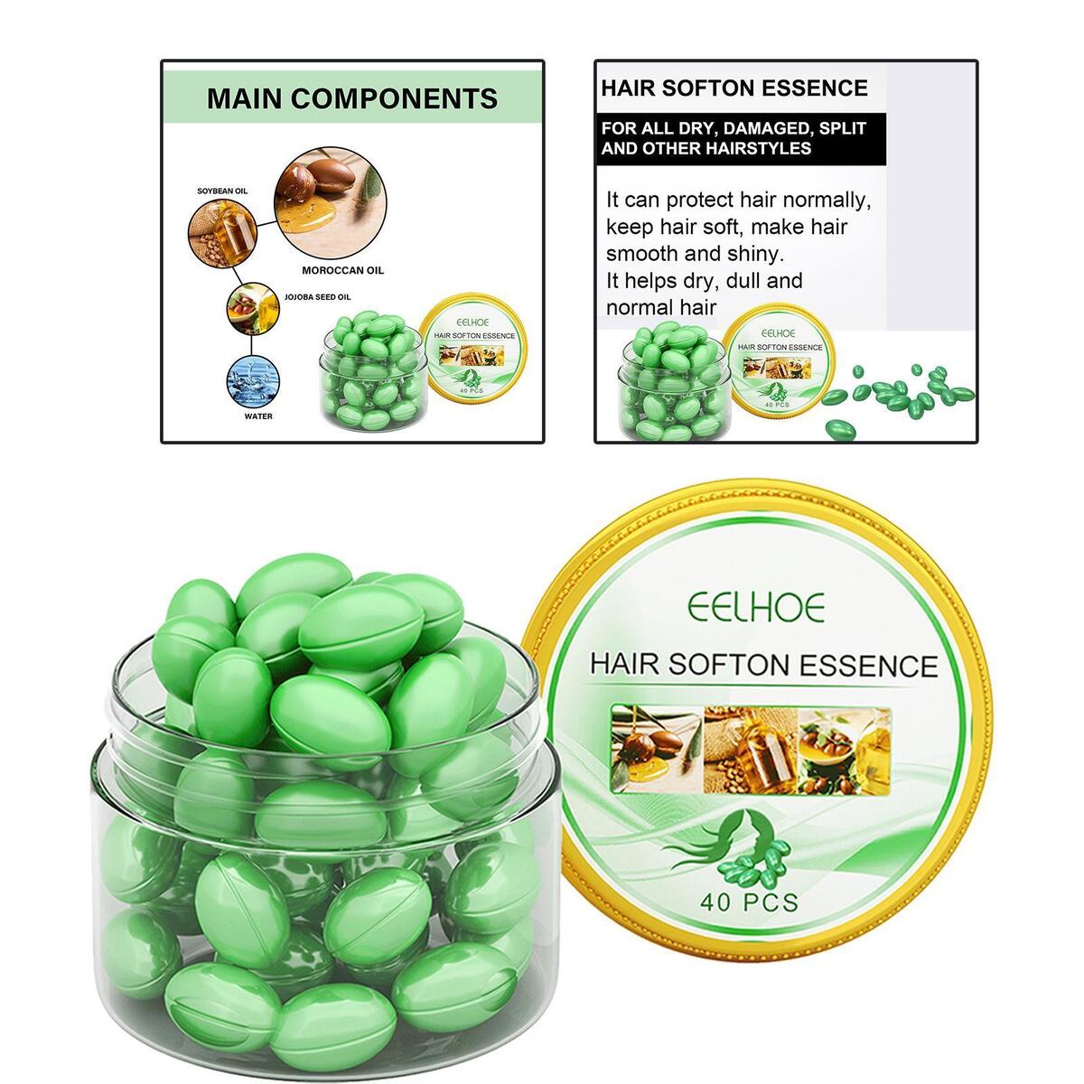 Hair Serum Capsules with Soybean Oil Moroccan Oil Essence All Hair Types