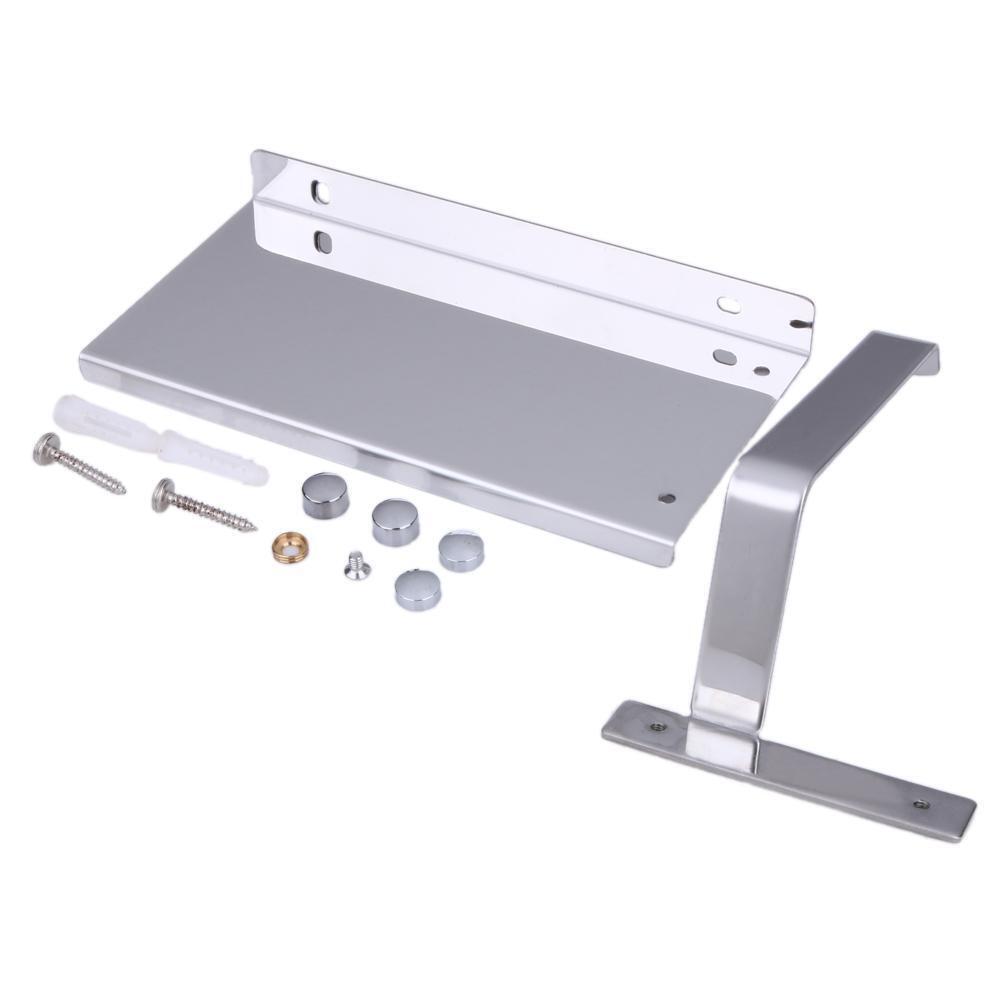 Stainless Steel 304 Bathroom Paper Phone Holder with Shelf Bathroom