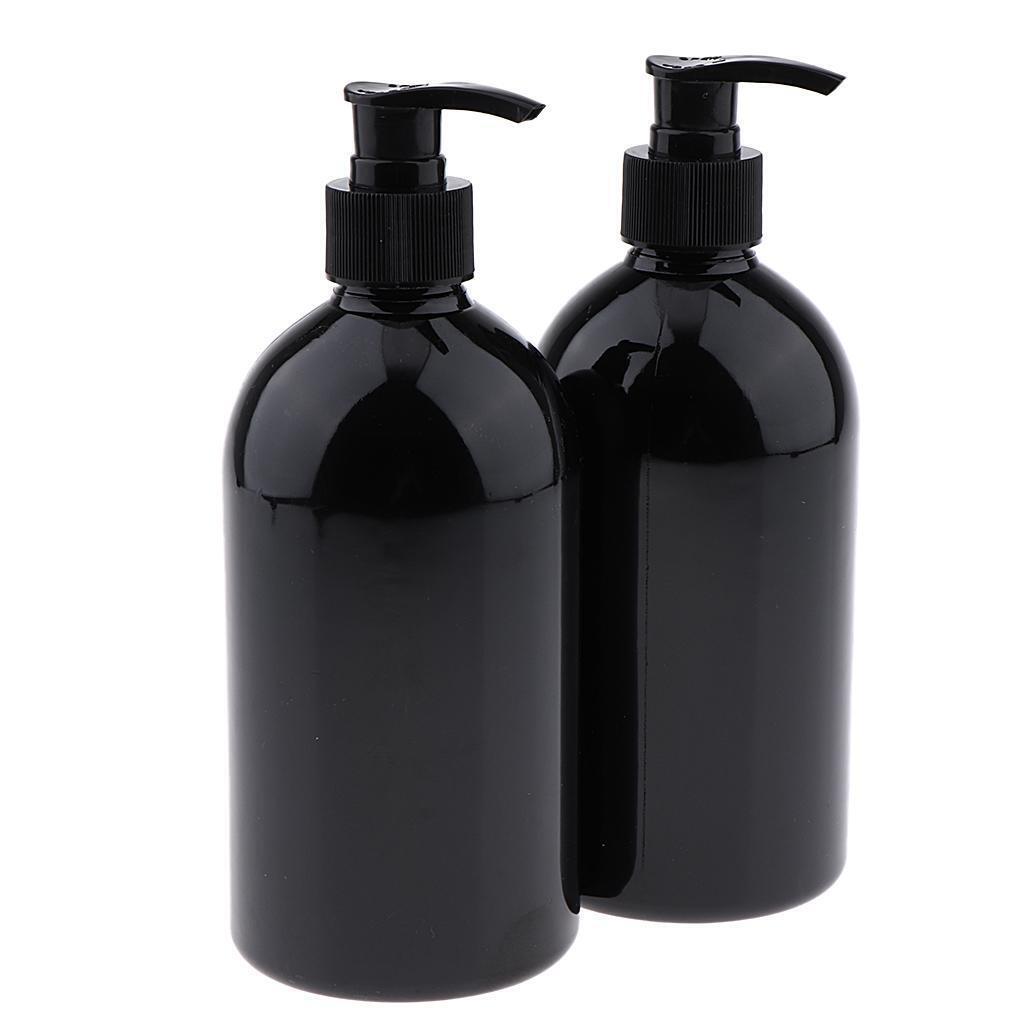 4Pcs Plastic Empty Leakproof Shampoo Pump Bottles Lotion Makeup Dispenser
