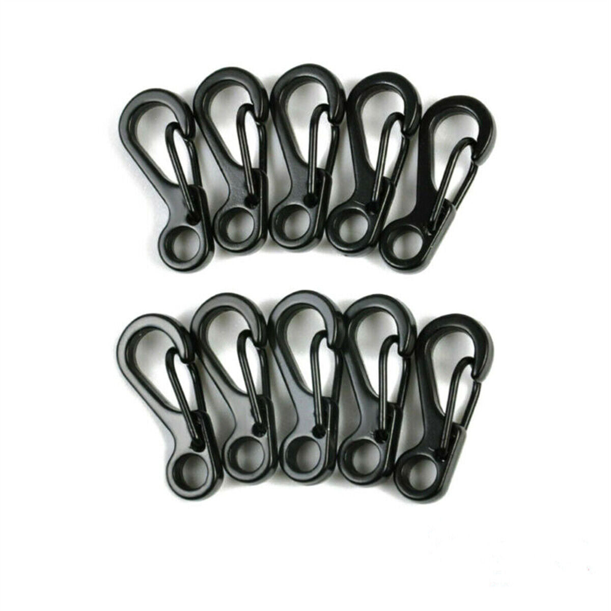 10X Mini Carabiner Zinc Alloy Key Buckle Keychain Snap Spring Clip Hook Tool DIY