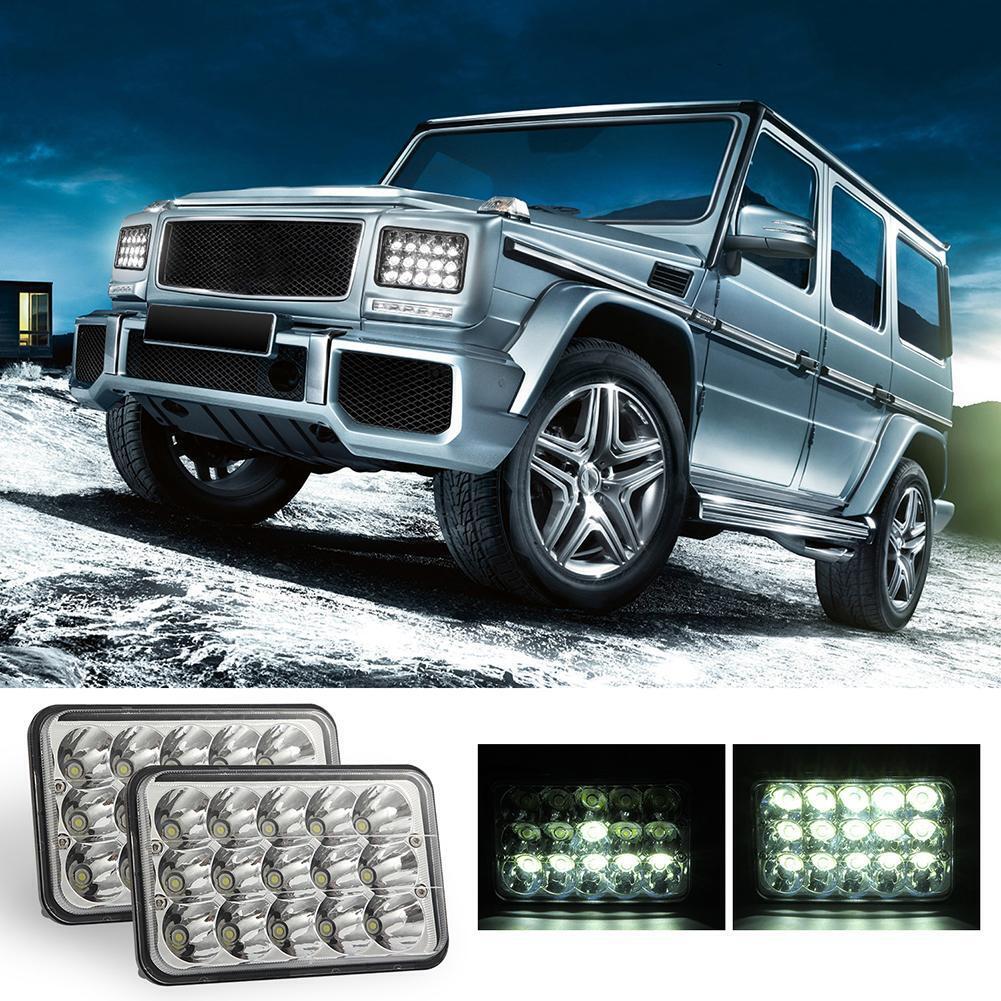 150W 4X6 inch Truck LED Headlight DRL 15000LM 6000K Square Lamp for SUV