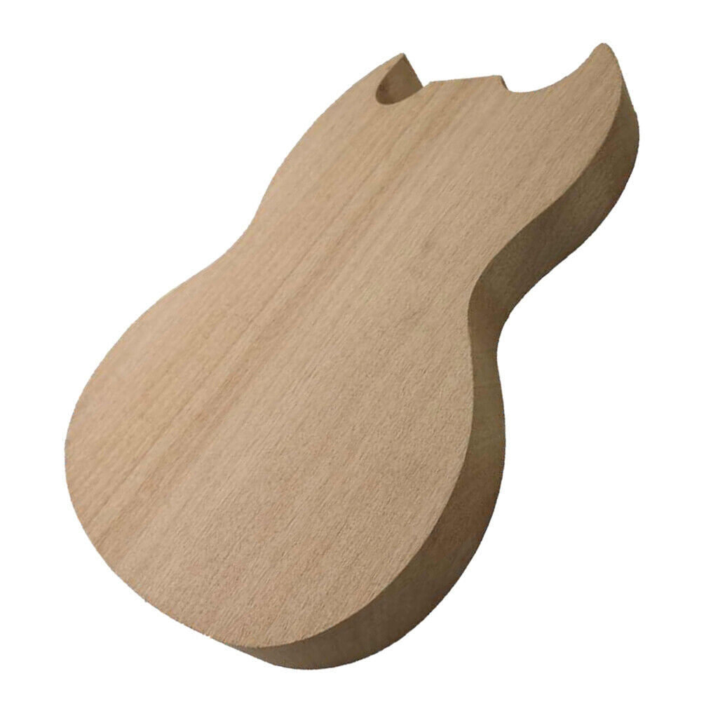 Wood Unfinished Guitar Parts Okoume Mahogany Guitar Body DIY Handcraft Body