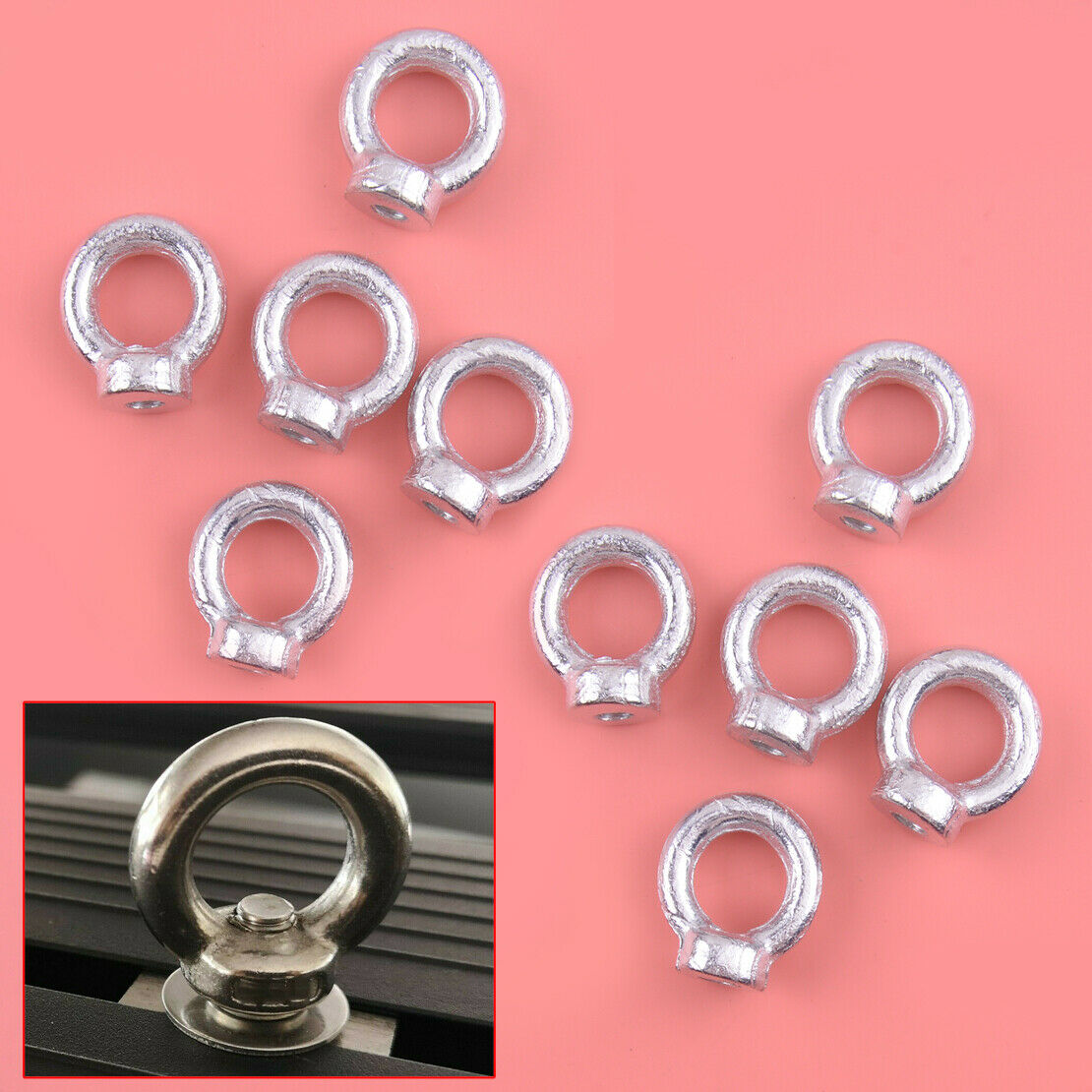 10x M8 Eye Nut Tie Down Kit fit for Rhino Thule Yakima Pro Rola Roof Rack New