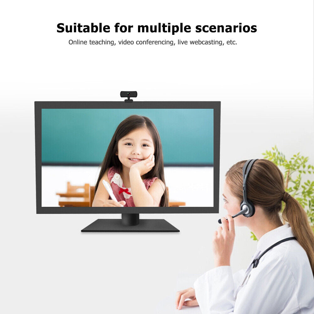 C3 Auto Focus 2K HD Webcam Desktop Computer Driver-Free USB 2.0 Web Camera