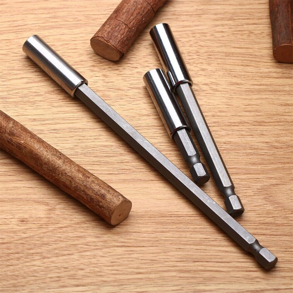 Hex Shank Quick Release Drill Screw Magnetic Screwdriver Bit Holder 1/4" 60mm