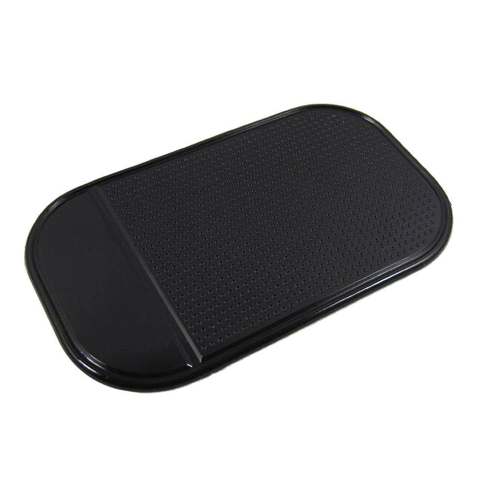 Car Dashboard Sticky Pad Anti Slip Cell Phone Key Holder Mat Black/White