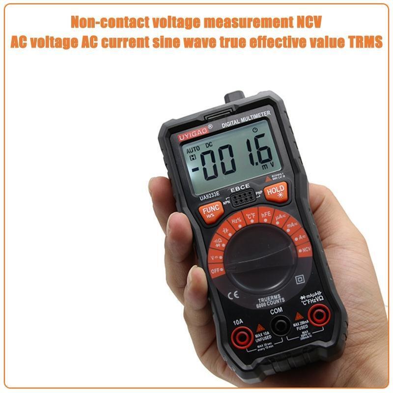 High Accuracy Digital Multimeter Voltmeter Tester 6000 Counts Continuity Tester