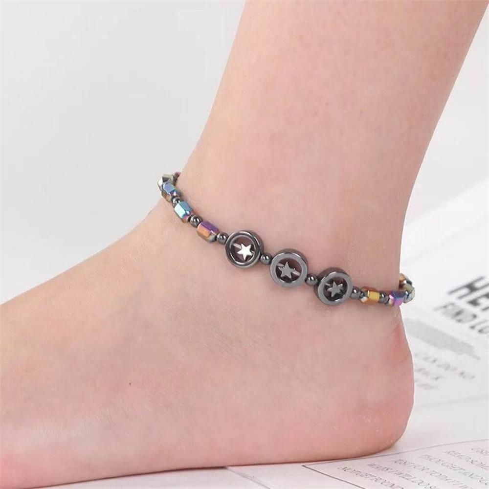 Bracelet Magnetic Therapy Anklet for Women Men Hematite Anklet Jewelry Gift