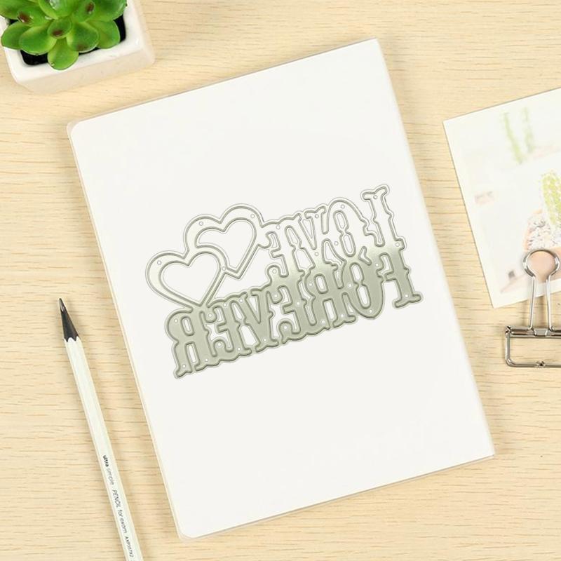 Metal Cutting Dies Carbon Steel Love Heart Stencils for Card Making Album Decor