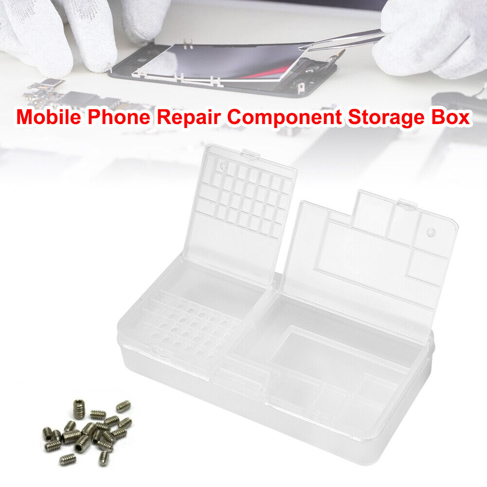 Double-Layer Phone Components Storage Box Motherboard Repair Tool Organizer