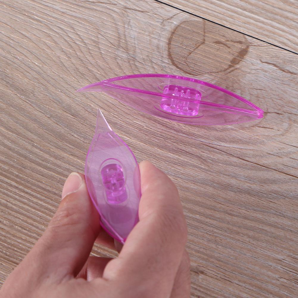 2pcs Plastic Tatting Shuttle Hand Tool for Lace Making DIY Craft(Purple)