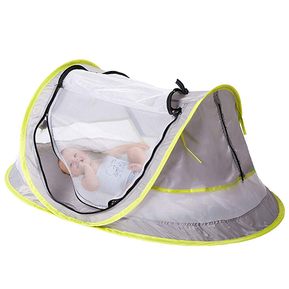 Folding Kids/Baby Beach Tent Mini Breathable Zippers Mosquito Net Playhouse