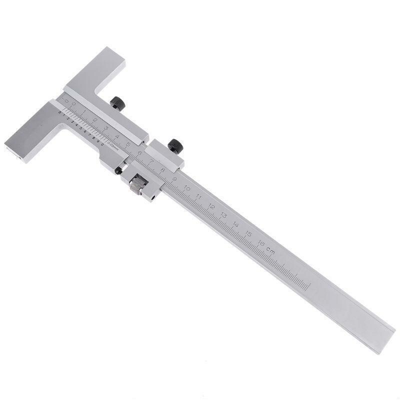T-Type 0-160mm Vernier Caliper DIN862 Scraper Bridge Tool 0.05mm Fine Adjustment
