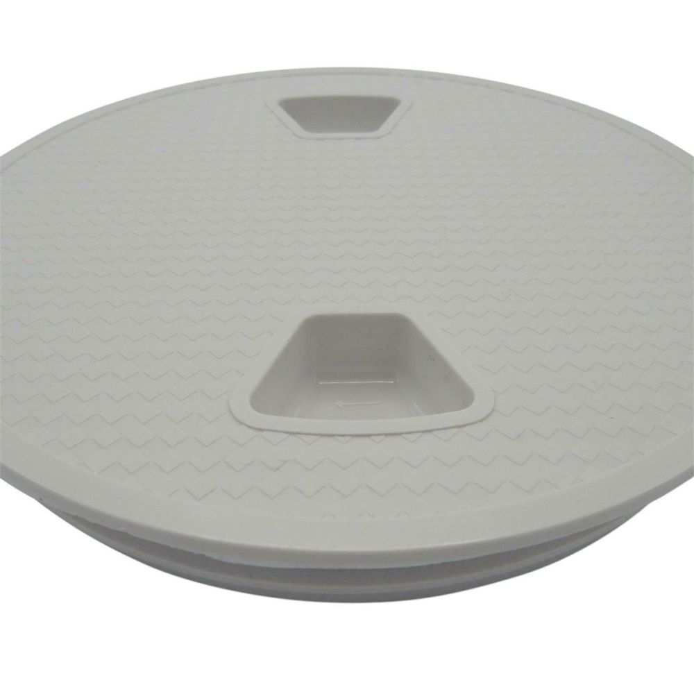 Ship Round Non-slip 4 Inch White Sailing Inspection Marine Boat Deck Cover Lid