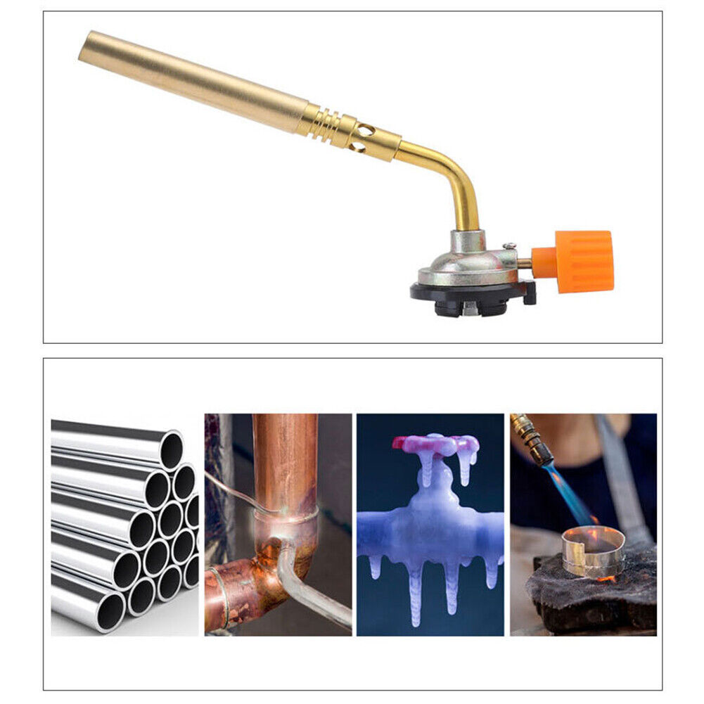 Portable Brazing Butane Gas Torch Flame Gun for Outdoor Camping Picnic BBQ