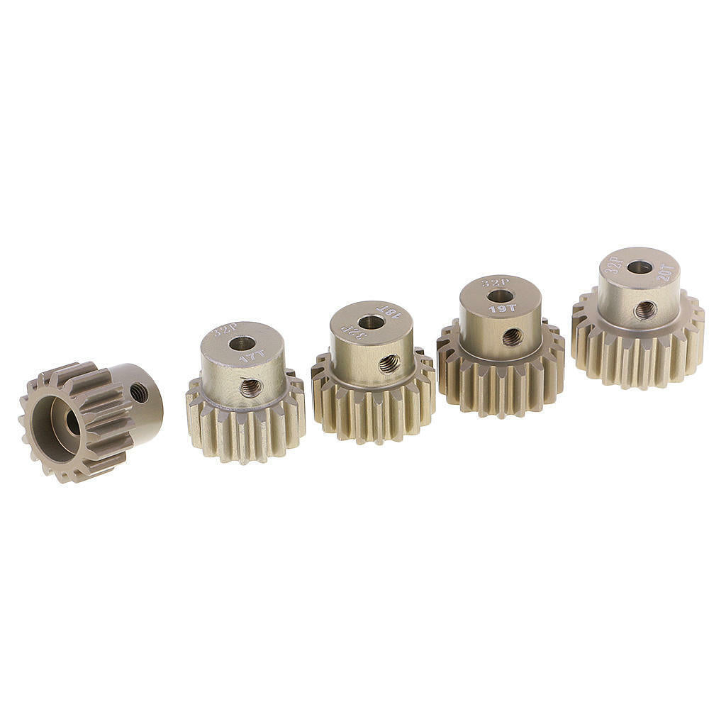 Brush Brushless Motor Gears 32DP 3.175mm 16T-20T Pinion /10 RC Car