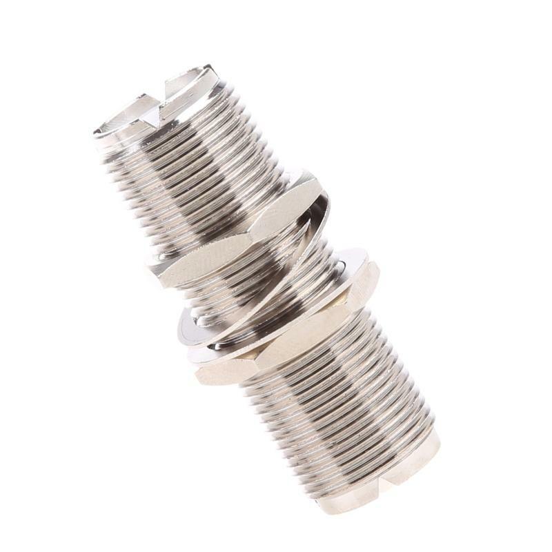 UHF Female-Female Bulkhead Connector RF Coaxial Adapter for CB Ham Radio Antenna