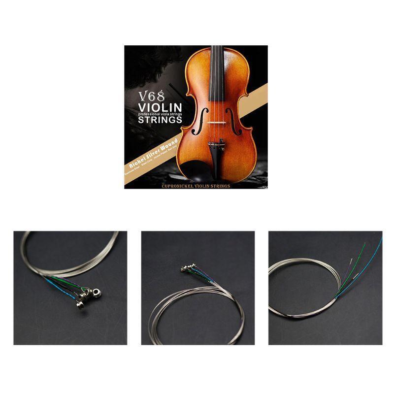 4Pcs/set Cupronickel String For 4/4 3/4 1/2 1/4 Universal Violin String Pack