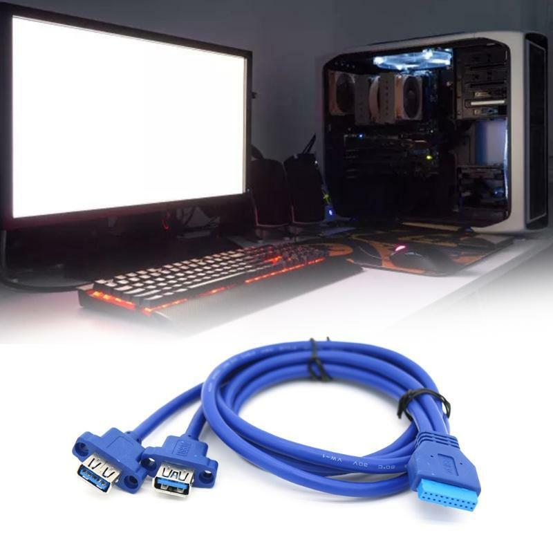 5Gbps 20in 20Pin to Usb 3.0 Cable Motherboard Chassis Rear Pci Baffle Line