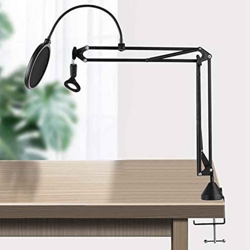 Desktop Clamp Cantilever Bracket Clip for Microphone Suspension Boom Scissor Arm