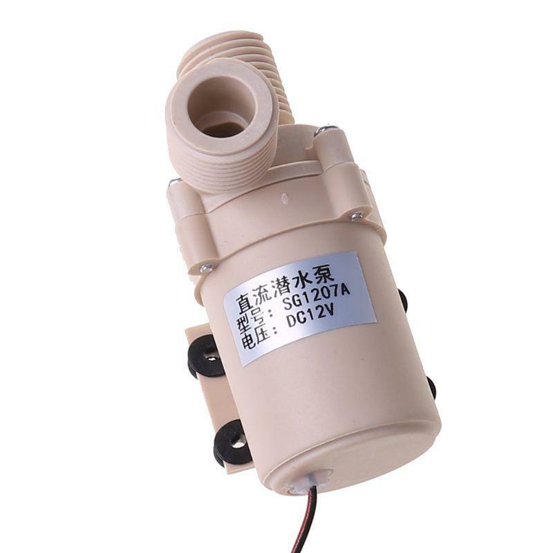 12V Solar Submersible Hot Water Pump Circulation 212° F Brushless Motor High