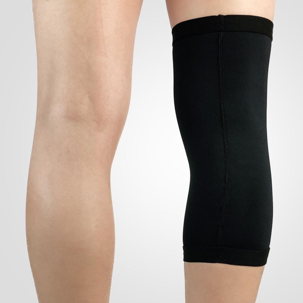 1pc Sports Knee Pad Elastic Cycling Running Compression Kneepad (Black L)