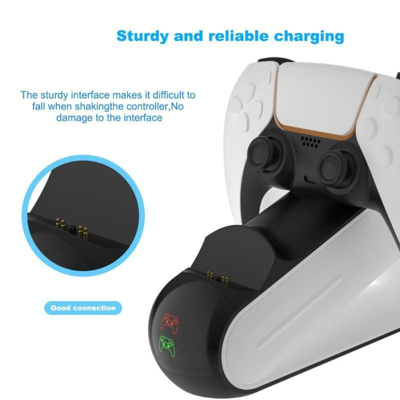 For -Ps5 Gamepad Two-Seater Charger Game Controller Sofa Type Charger -Ps5