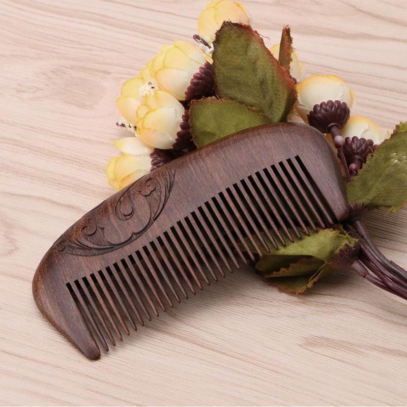 Pro Hairdressing Anti-static Fragrant Natural Wood Wooden Hair Care Comb