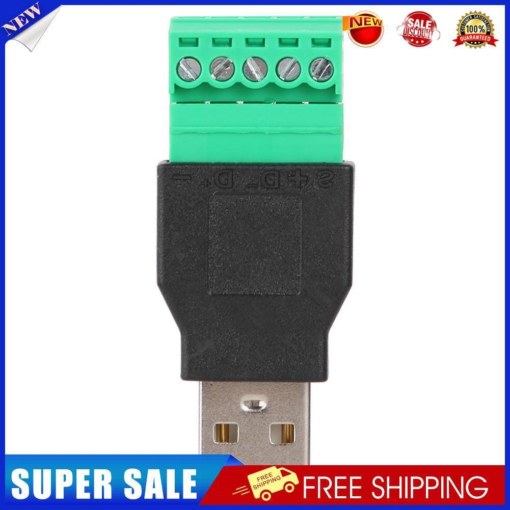 USB2.0 Male to 5pin Screw Terminal Connector Apdater with Shield Connector