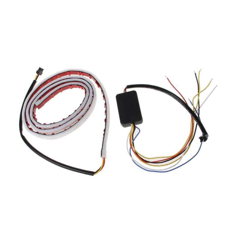 Blue red white Yellow LED Strip Tail Streamer Brake Turn Signal Warning lighting