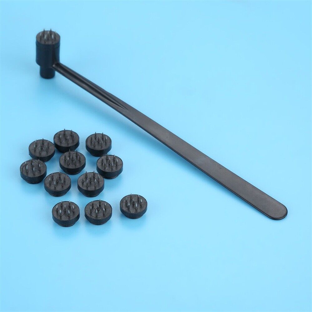 1Pc Plum Blossom Single Head Dermal Needle+12 Disposable Replacement Head 2 in 1