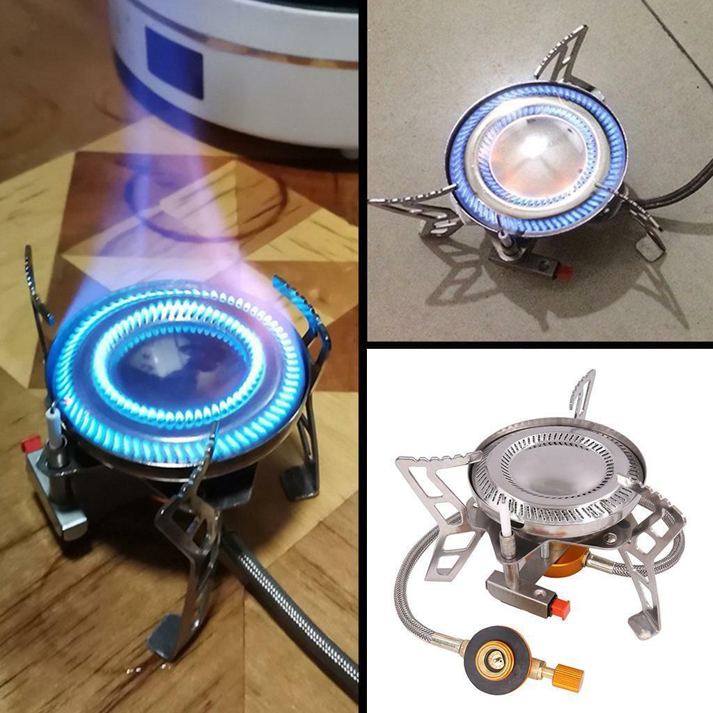 4600W Camping Gas Stove Outdoor Backpacking with Carrying Case Picnic Hiking