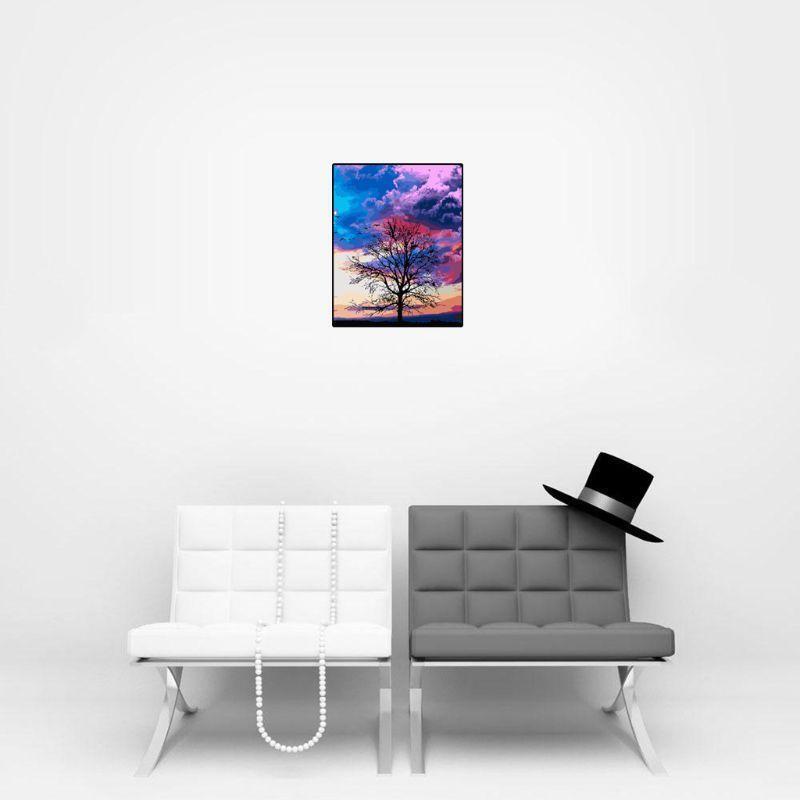 Tree Frameless DIY Digital Oil Painting By Number Canvas Modern Wall Art Picture