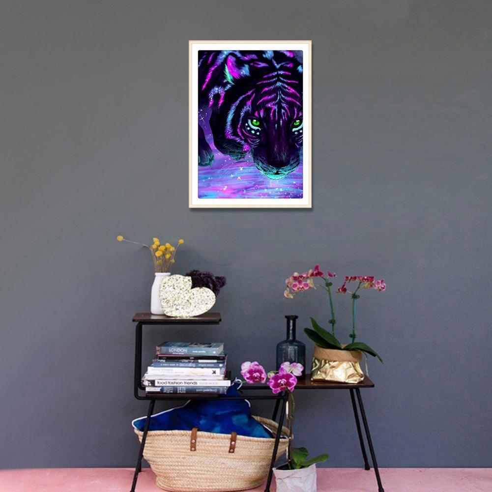 Tiger 5D DIY Full Drill Diamond Painting Embroidery Kits Needlework Decor