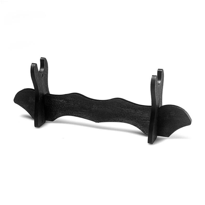 Black Sword Stand Portable Single Horizontal Plastic Display Stand Gift for Teen